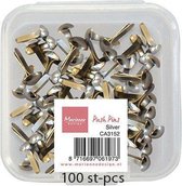 Marianne D Decoratie Push Pins - Zilver CA3152