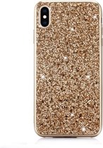 Apple iPhone XS Max Hoesje - Mobigear - Glitter Serie - Hard Kunststof Backcover - Goud - Hoesje Geschikt Voor Apple iPhone XS Max