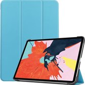 Apple iPad Air 4 10.9 (2020) Hoes - Mobigear - Tri-Fold Serie - Kunstlederen Bookcase - Light blue - Hoes Geschikt Voor Apple iPad Air 4 10.9 (2020)