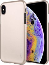 MERCURY GOOSPERY JELLY Serie Shockproof Soft TPU Case voor iPhone XS Max (goud)