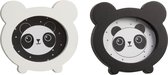 J-Line Fotokader Panda Hout Wit/Zwart Assortiment Van 2