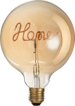 J-Line Ledlamp In Doos Home Glas Geel/Goud E27