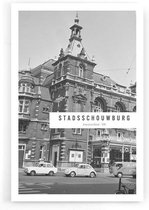 Walljar - Stadsschouwburg '69 - Zwart wit poster