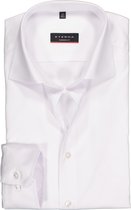 ETERNA modern fit overhemd - mouwlengte 7 - niet doorschijnend twill heren overhemd - wit - Strijkvrij - Boordmaat: 44