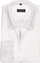 ETERNA comfort fit overhemd - poplin heren overhemd - wit - Strijkvrij - Boordmaat: 43
