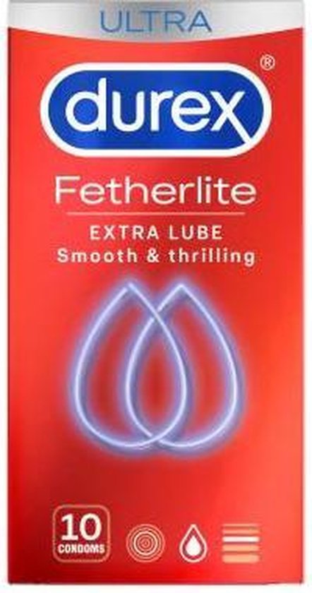 Durex Thin Feel Extra Glijmiddel - 10 st.