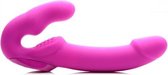 Evoke Vibrerende Strapless Strap-On - Roze - Toys voor dames - Strap on - Paars - Discreet verpakt en bezorgd