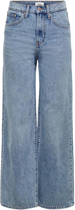 ONLY Damen Jeans „ONLHOPE“ – Wide Leg, Hellrosa, Hoher Bund, Größe 28/32