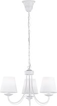 LED Hanglamp - Hangverlichting - Torna Citra - E14 Fitting - 3-lichts - Rond - Mat Wit - Aluminium