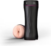 Mystim Opus E-Masturbator - Vagina - Toys voor heren - Kunstvagina - Beige - Discreet verpakt en bezorgd