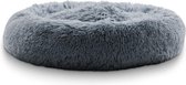 PetsQuality Hondenmand en Kattenmand - Donut Hondenkussen - Hondenbed - Wasbaar - Grijs/Roze - 50/70/90 cm