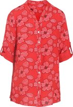 Cassis Dames Cassis - Blouse in bedrukt linnen - Blouse - Maat 38