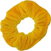 Scrunchie Haarelastiek Velvet Okergeel