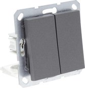 Q-Link S-Line schakelaar - inbouw - serie - antraciet