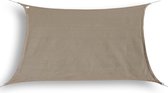 hanSe® Schaduwdoek Rechthoek Waterafstotend 2,5x3,5 m - zonnedoek - Taupe