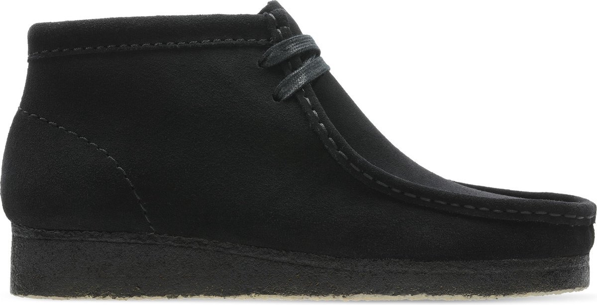 CLARKS Schnürschuhe Wallabee Boot. Black Sde