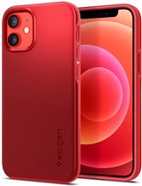 Spigen Thin Fit TPU met Air Cushion hoesje voor iPhone 12 mini - rood