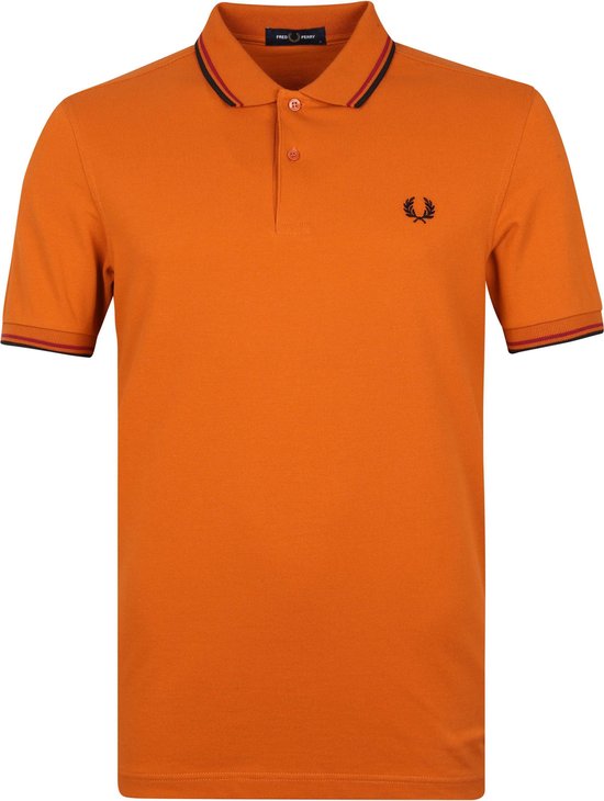 fred perry polo oranje