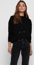 ONLY  DAMES SWEATER ZOEY LIFE OVERSIZE ZWART  ZWART S