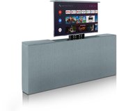 TV Lift meubel voeteneinde - Hemelsblauw - 140 x 83 cm - Tot maximaal 43 inch - elektrisch - voetbord