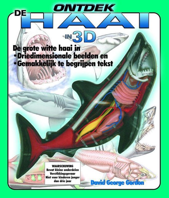Cover van het boek 'Ontdek de haai in 3 d'