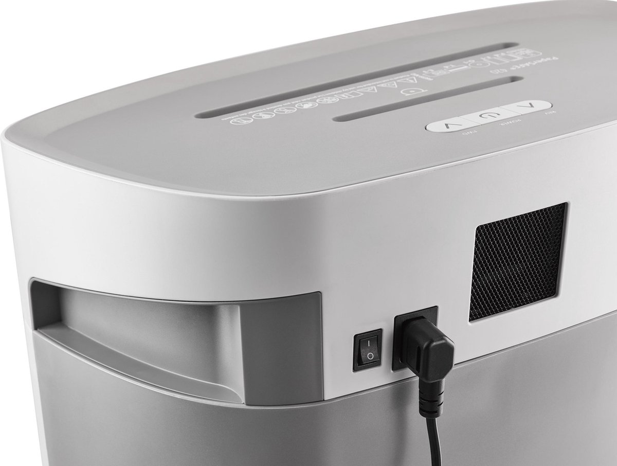 Dahle® PaperSAFE 420 - Papierversnipperaar - 2x15 mm snipper - 25L opvangbak - Bladen max per 10 - P5 - Nietjes bankkaarten paperclips cd's - Continu 480 min - Geluidsarm 60 db thumbnail 3