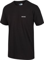 Regatta Tarit Coolweave-Katoenen T-Shirt Voor Heren Zwart