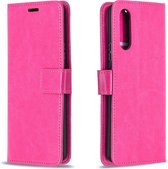 Sony Xperia 10 II Hoesje - Mobigear - Wallet Serie - Kunstlederen Bookcase - Roze - Hoesje Geschikt Voor Sony Xperia 10 II