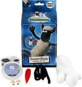 Shaun het Schaap, wit, zwart, boetseren, 1set