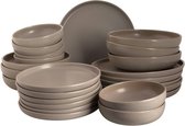 Palmer Serviesset Sandy Loam Stoneware 6-persoons 24-delig Grijs