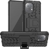 Cazy Xiaomi Mi 11 hoes - Rugged Hybrid - zwart