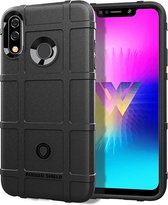 Volledige dekking schokbestendige TPU Case voor LG W30 (zwart)