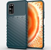 Voor Huawei Honor V30 Pro Thunderbolt Shockproof TPU Soft Case (Groen)