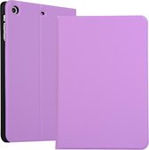 Universal Spring Texture TPU beschermhoes voor iPad Mini 1/2/3, met houder (paars)