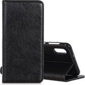 Magnetische Retro Crazy Horse Texture Horizontale Flip Leather Case voor Galaxy A70, met houder & kaartsleuven & fotolijst (zwart)