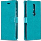 Voor Nokia 4.2 Crazy Horse Texture horizontale flip lederen tas met houder & kaartsleuven & portemonnee & fotolijst (blauw)