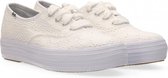 Keds  - Triple Cvo Eyelet Sneaker - Sneaker canvas - White - 41