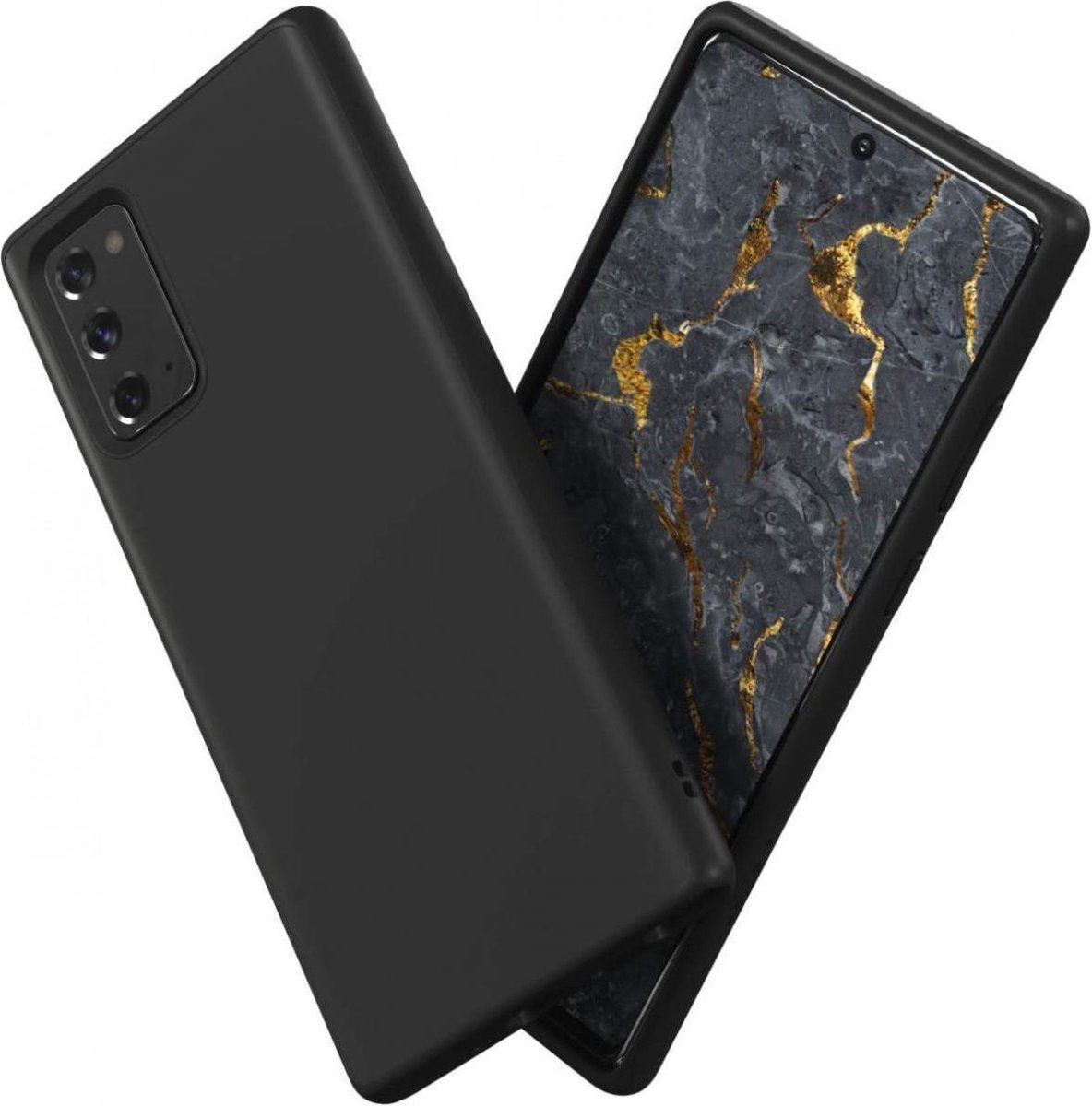 RhinoShield SolidSuit Classic Zwart Hoesje Geschikt voor Samsung Galaxy Note 20