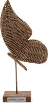 Rustic Rattan Butterfly Statue