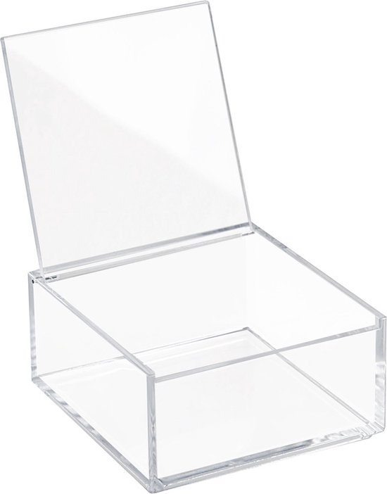 Sundis Clear Box, set van 6 opbergdozen, 5 l, kunststof, transparant, met deksel, stapelbaar en stapelbaar