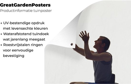 Une silhouette d'un basketteur en fauteuil roulant qui tire le panier Affiche de jardin 80x120 cm - Toile de jardin / Toile d'extérieur / Peintures d'extérieur (décoration de jardin)