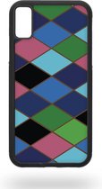 Colourful rombs mix Telefoonhoesje - Apple iPhone X / XS
