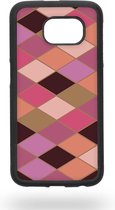 Pink rombs Telefoonhoesje - Samsung Galaxy S6