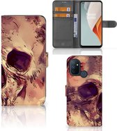 Wallet Book Case OnePlus Nord N100 Smartphone Hoesje Skullhead