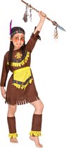 dressforfun - Meisjeskostuum indianenmeisje Eagle Eye 116 (5-7y) - verkleedkleding kostuum halloween verkleden feestkleding carnavalskleding carnaval feestkledij partykleding - 300