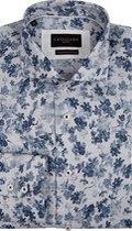 Cavallaro Napoli - Heren Overhemd - Tanio Overhemd - Blauw - Maat 43