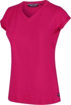 Regatta Fyadora Biologisch Coolweave-Katoenen T-Shirt Met V-Hals Voor Dames Roze