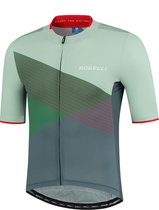 Rogelli Spike Fietsshirt - Korte Mouwen - Heren - Grijs, Groen, Rood - Maat XL