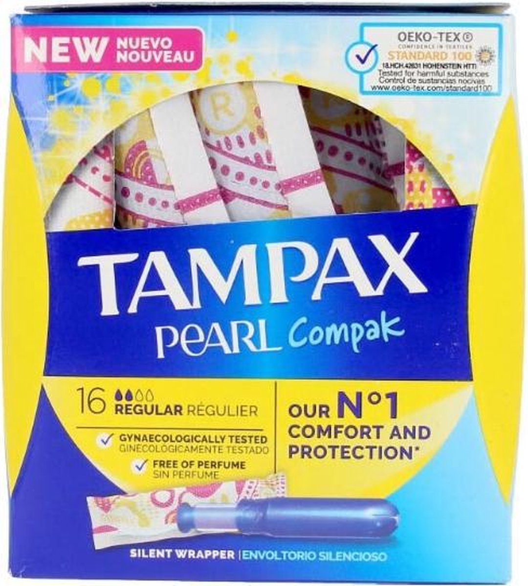 Goedkoopste Tampax Pearl Kompak Tampons - 16 Stuks