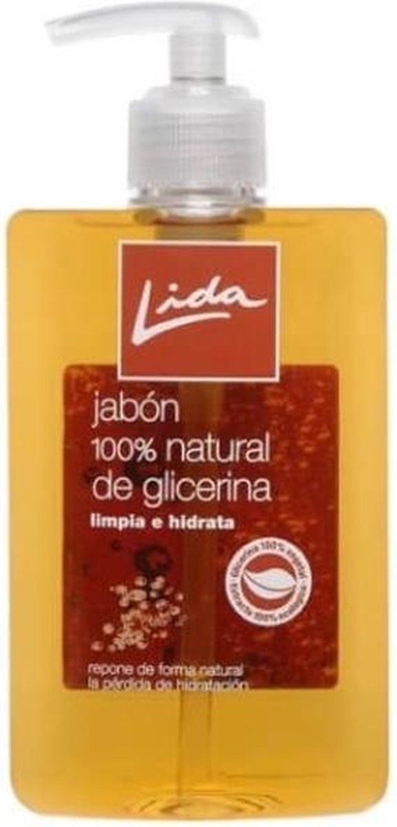 Lida Jabón 100% Natural Manos Glicerina 500 Ml
